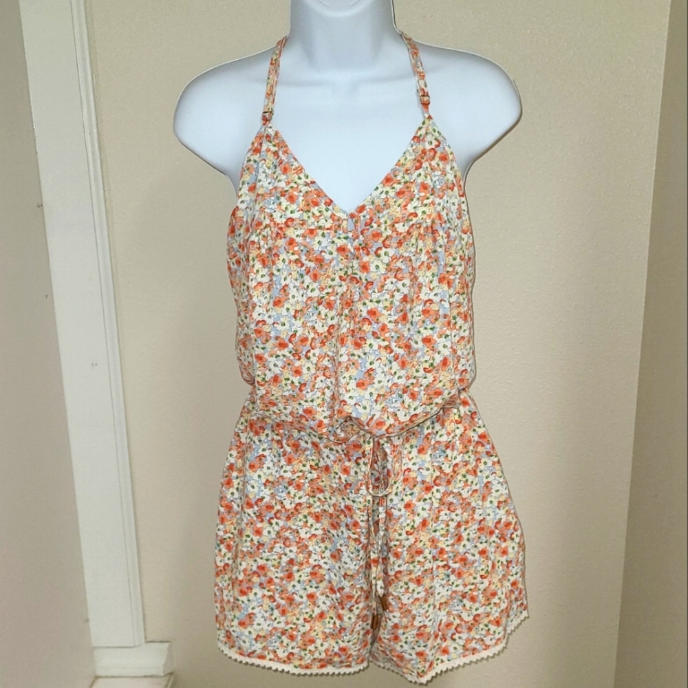 Floral Print Romper